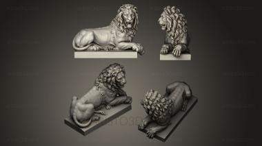 Figurines lions tigers sphinxes (STKL_0098) 3D model for CNC machine